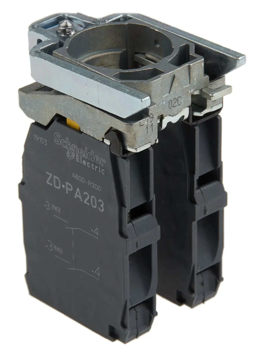 Produktfoto 1 von Schneider Electric Harmony Kontaktblock 4 Schließer 600V Schraube