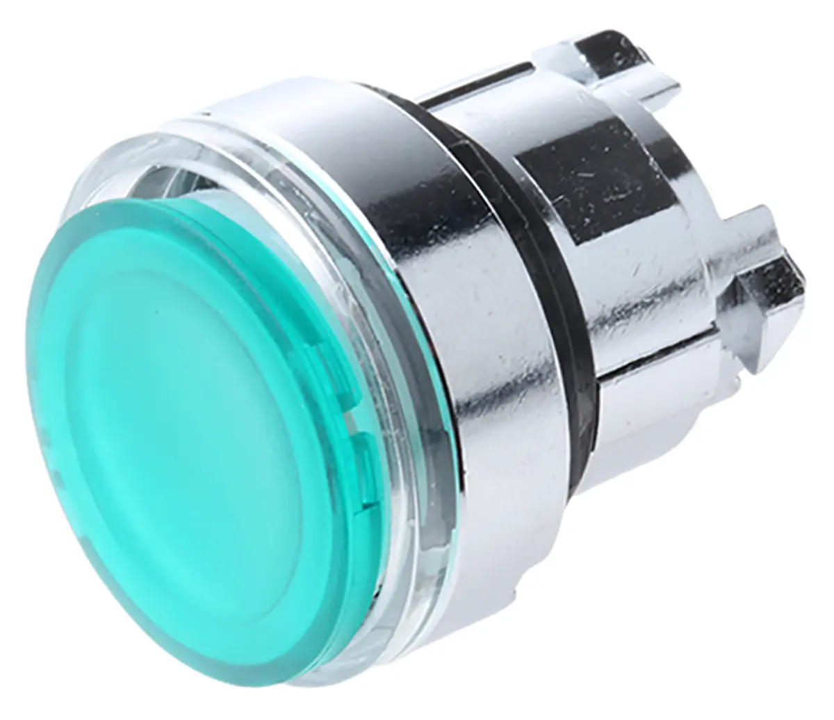 Produktfoto 1 von Schneider Electric Harmony Drucktastenkopf Ø 22 mm, Grün Federrückstellung Rund Rund Metall, IP66