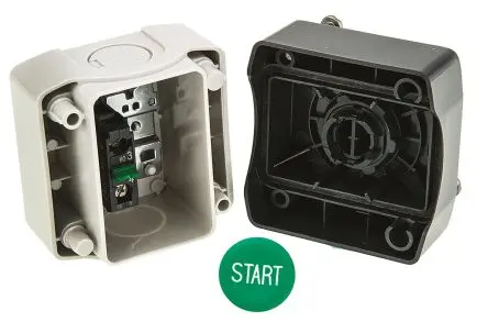 Produktfoto 1 von Schneider Electric Federrückstellung Harmony Drucktaste-Steuerstation SPST Polycarbonat, IP69K, IP67, IP66 Hellgrau,