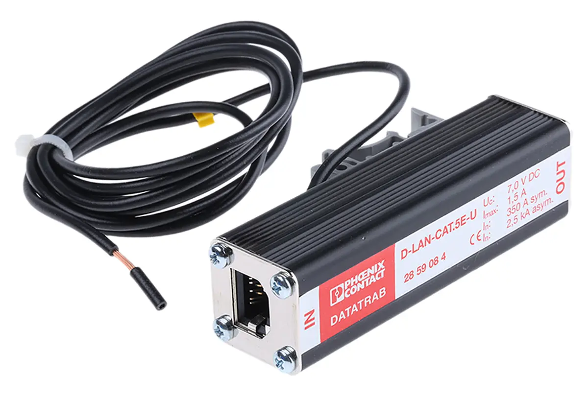 Produktfoto 1 von Phoenix Contact, D-LAN-CAT.5E-U RJ-Adapter, RJ45-Buchse, Cat5e, L 52.5 mm, L 52.5 mm, Typ Adapter