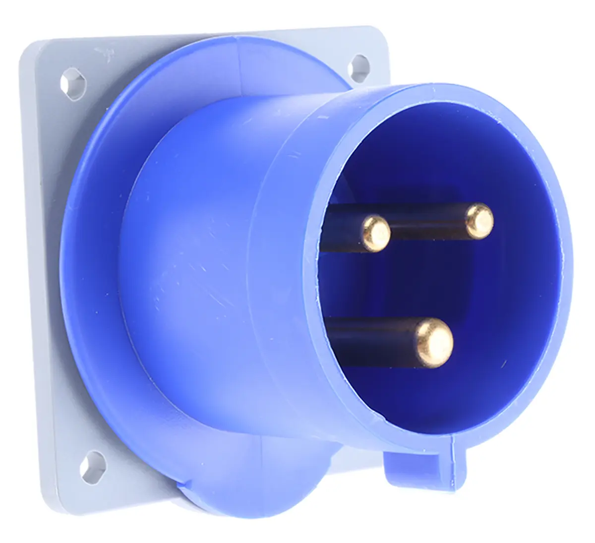 Produktfoto 1 von Amphenol Industrial Tough & Safe Leistungssteckverbinder Blau, 230V 2P+PE / 32A, Panel IP44
