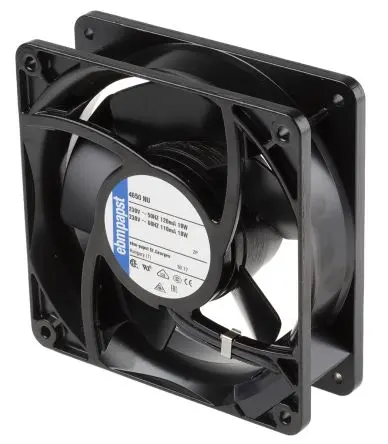 Produktfoto 1 von ebm-papst 4000 N Axiallüfter, Hülse, 230V ac / 19 W 82 mA, 2650 U/min, 160 m³/h IP54 119 mm 119mm 38 mm