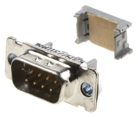 Produktfoto 1 von 3M 8200 D-Sub-Steckverbinder gewinkelt, 9-polig 1.27 mm Raster, Kabel