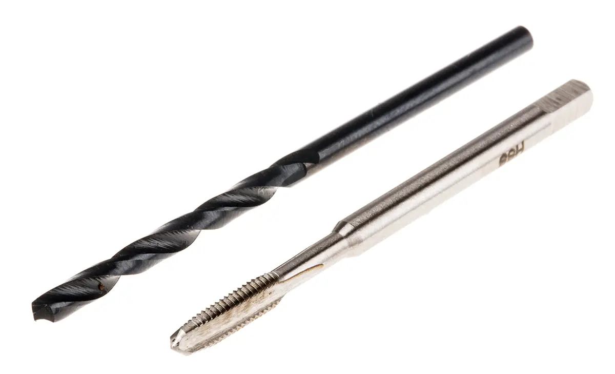 Produktfoto 1 von RS PRO Gewindebohrer-Satz HSS Hand, Normalgewinde metrisch Gewindebohrersatz, Rechtsgewinde, 2-teilig M3