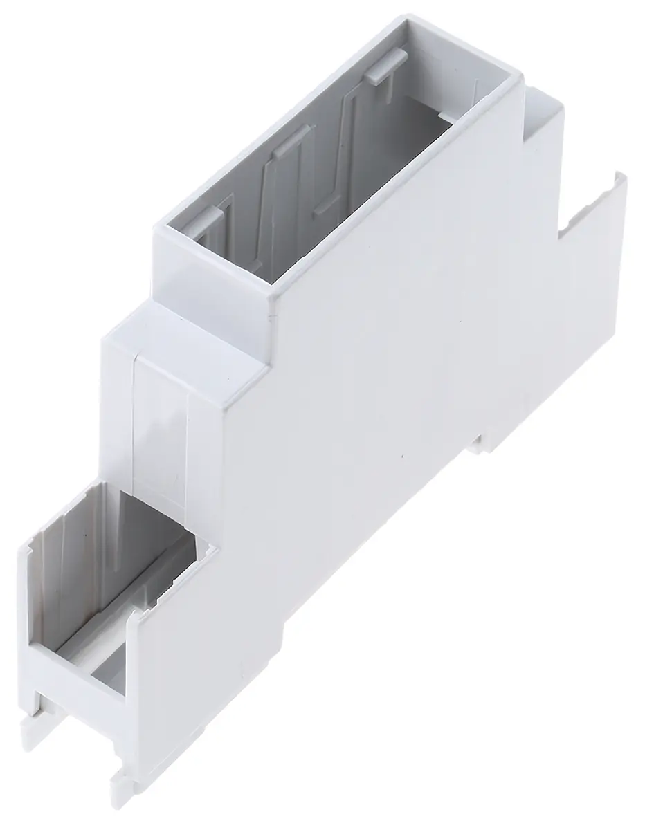 Produktfoto 1 von CAMDENBOSS DIN-Schienengehäuse, Geh.Mat. Polycarbonat 90 mm 17.5 mm, Grau, Modulares Gehäuse 58 mm, Serie CNMB