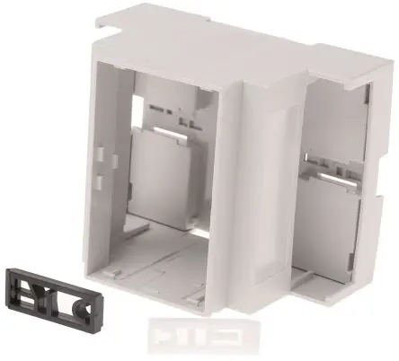 Produktfoto 1 von CAMDENBOSS DIN-Schienengehäuse, Geh.Mat. Polycarbonat 90 mm, DIN-Hutschiene 71 mm, Grau, Modulares Gehäuse 58mm, Serie