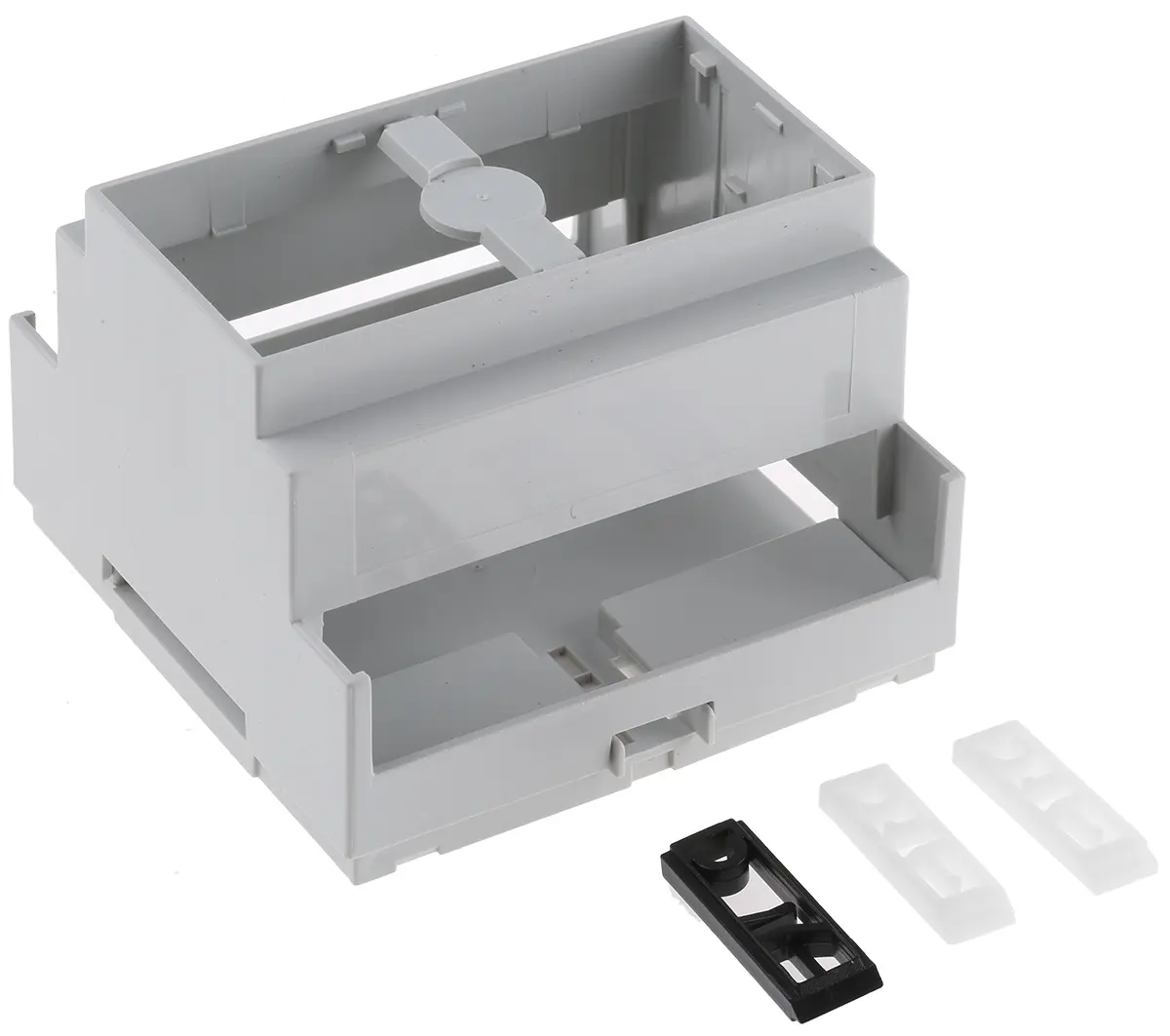 Produktfoto 1 von CAMDENBOSS DIN-Schienengehäuse, Geh.Mat. Polycarbonat 90 mm 88 mm, Grau, Modulares Gehäuse 58 mm, Serie CNMB