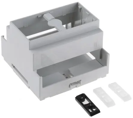 Produktfoto 1 von CAMDENBOSS DIN-Schienengehäuse, Geh.Mat. Polycarbonat 90 mm 88 mm, Grau, Modulares Gehäuse 58mm, Serie CNMB