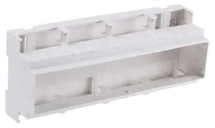 Produktfoto 1 von CAMDENBOSS DIN-Schienengehäuse, Geh.Mat. Polycarbonat 90 mm, DIN-Hutschiene 210 mm, Grau, Modulares Gehäuse 86.5mm,