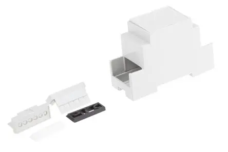 Produktfoto 1 von CAMDENBOSS DIN-Schienengehäuse, Geh.Mat. Polycarbonat 90 mm 36 mm, Grau, Modulares Gehäuse 58mm, Serie CNMB