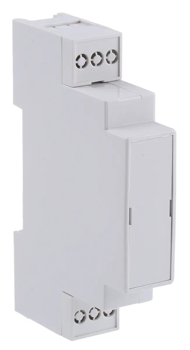 Produktfoto 1 von CAMDENBOSS DIN-Schienengehäuse, Geh.Mat. Polycarbonat 90 mm 17.5 mm, Grau, Modulares Gehäuse 58 mm, Serie CNMB