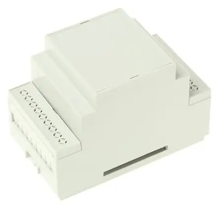 CAMDENBOSS DIN-Schienengehäuse, Geh.Mat. Polycarbonat 90 mm 53 mm, Grau, Modulares Gehäuse 58mm, Serie CNMB