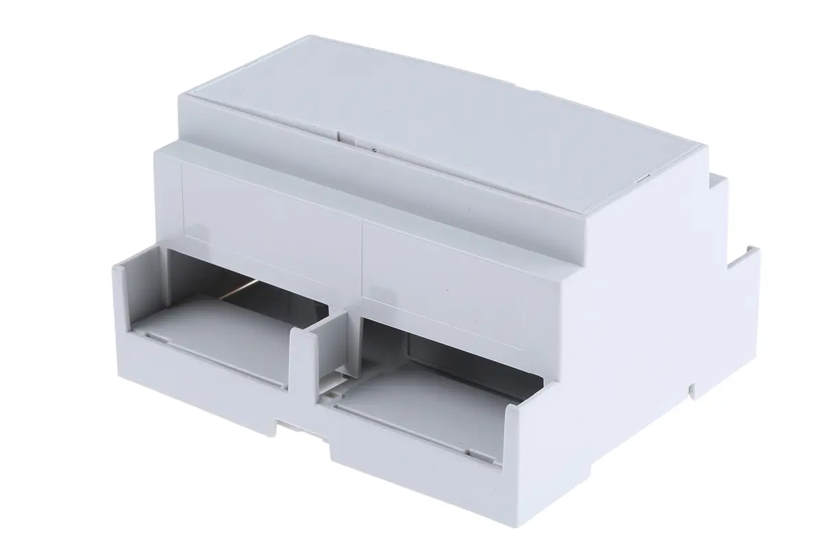 Produktfoto 1 von CAMDENBOSS DIN-Schienengehäuse, Geh.Mat. Polycarbonat 90 mm 106 mm, Grau, Modulares Gehäuse 58 mm, Serie CNMB