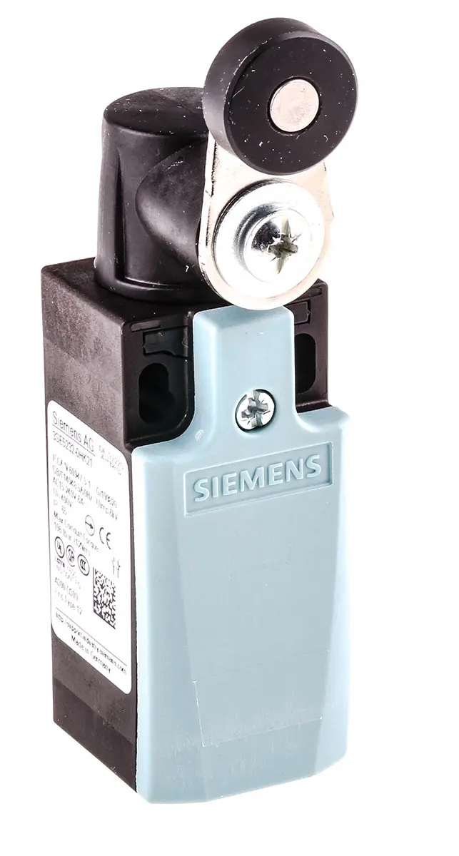 Produktfoto 1 von Siemens 3SE5 Verriegelungsschalter, Rollenhebel, DPST, Schließer/Öffner, IP 65, Kunststoff Anschluss M20