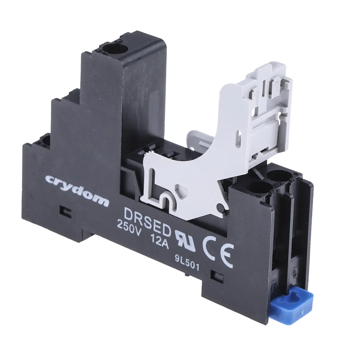 Produktfoto 1 von Sensata Crydom Relaissockel zur Verwendung mit Serie ED ED Series, 5 -Kontakt , DIN-Schienen, 250V