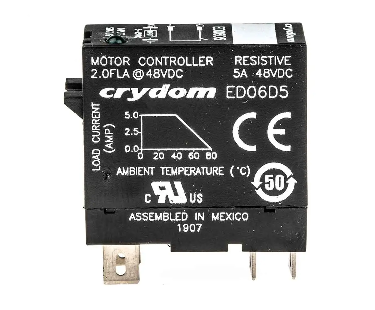 Produktfoto 1 von Sensata Crydom ED DIN-Schienen Halbleiterrelais DC, 1-poliger Schließer 48 Vdc / 5 A