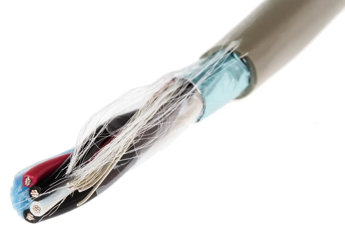 Alpha Wire Pro-Tekt Datenkabel, 2-paarig 0.09 mm² 50 m Ø 4.72 mm Polyvinylchlorid isoliert Grau