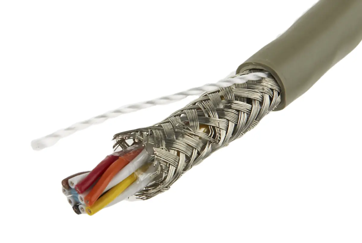 Produktfoto 1 von Alpha Wire Pro-Tekt Datenkabel, 5-paarig 0.35 mm² 50 m Ø 7.92 mm Polyvinylchlorid isoliert Grau