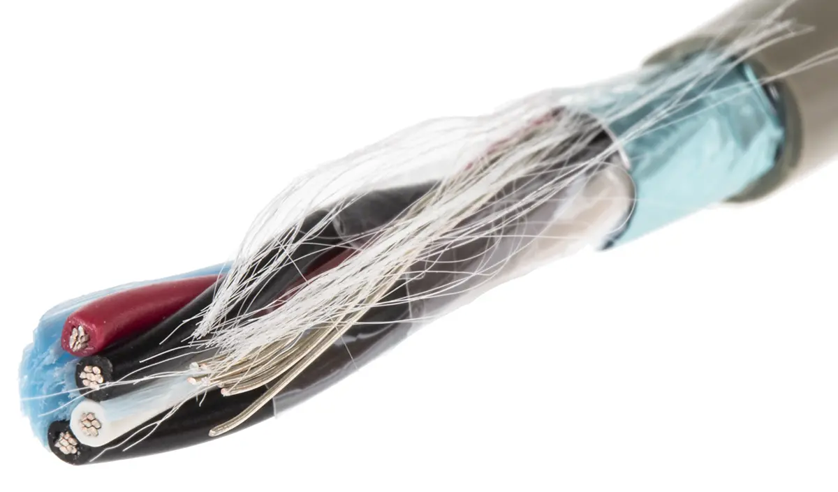 Produktfoto 1 von Alpha Wire Pro-Tekt Datenkabel, 2-paarig 0.35 mm² 50 m Ø 5.97 mm Polyvinylchlorid isoliert Grau