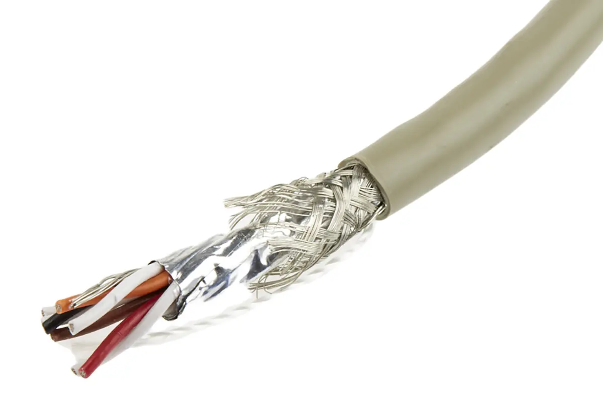 Alpha Wire Pro-Tekt Datenkabel, 4-paarig 0.35 mm² 50 m Ø 7.47 mm Polyvinylchlorid isoliert Grau