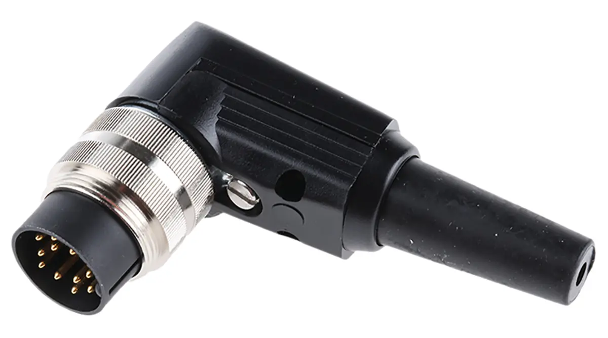 Produktfoto 1 von Lumberg WSV M16 DIN-Stecker gewinkelt 12-polig, DIN EN 60529, 60 V ac 3A IP40 Kabel, Mit Gewinde Stecker