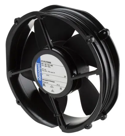 Produktfoto 1 von ebm-papst 2200 FTD Axiallüfter, Kugel, 24V dc / 48 W 2 A, 5000 U/min, 940 m³/h IP20 220 mm 220mm 50.8 mm