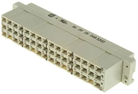 Produktfoto 1 von HARTING 09 05 DIN 41612 Stecker Gerade, 48-polig / 3-reihig, Raster 5.08 mm Raster Buchse