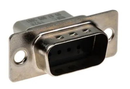 Produktfoto 1 von HARTING D-Sub D-Sub-Steckverbinder DS-1 Gerade, 9-polig, Kabel Stecker, mit Flansch