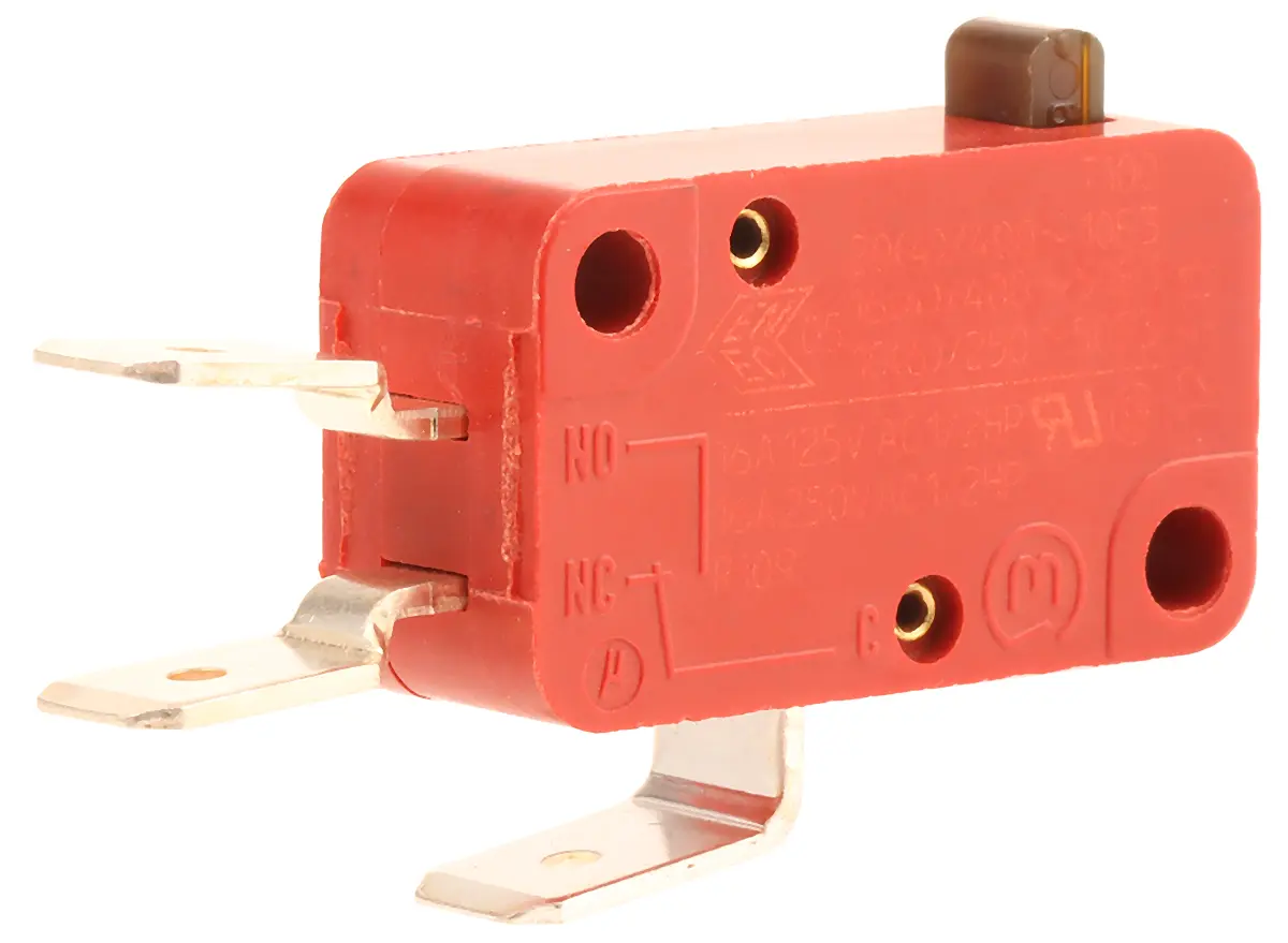 Produktfoto 1 von Marquardt Mikroschalter Stößel-Betätiger Flachstecker, 16 A @ 250 V ac, 1-poliger Wechsler 2,4 → 3,8 N -40°C -
