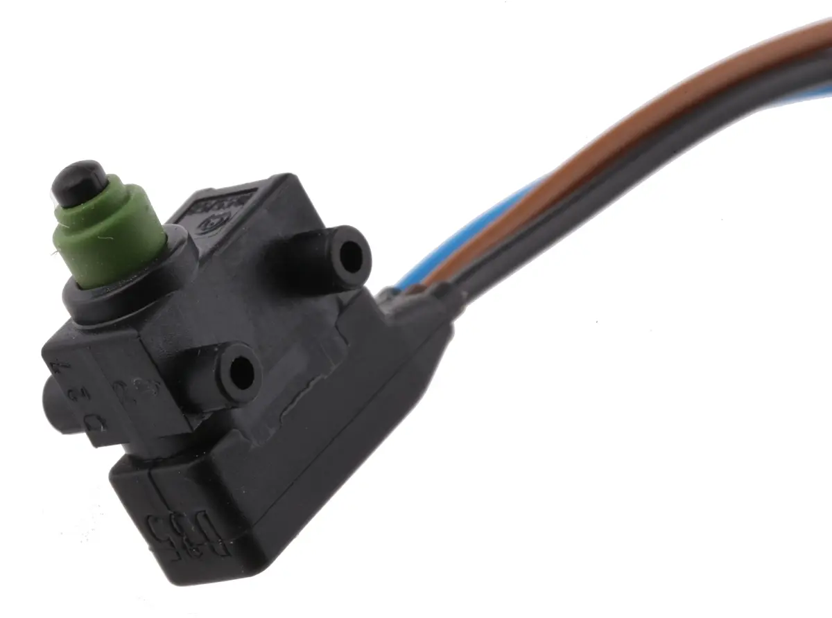 Produktfoto 1 von Marquardt Mikroschalter Stift Stößel-Betätiger verdrahtet, 4 A @ 12 V dc, 1-poliger Wechsler IP 67 1,8 N -40°C - +85°C