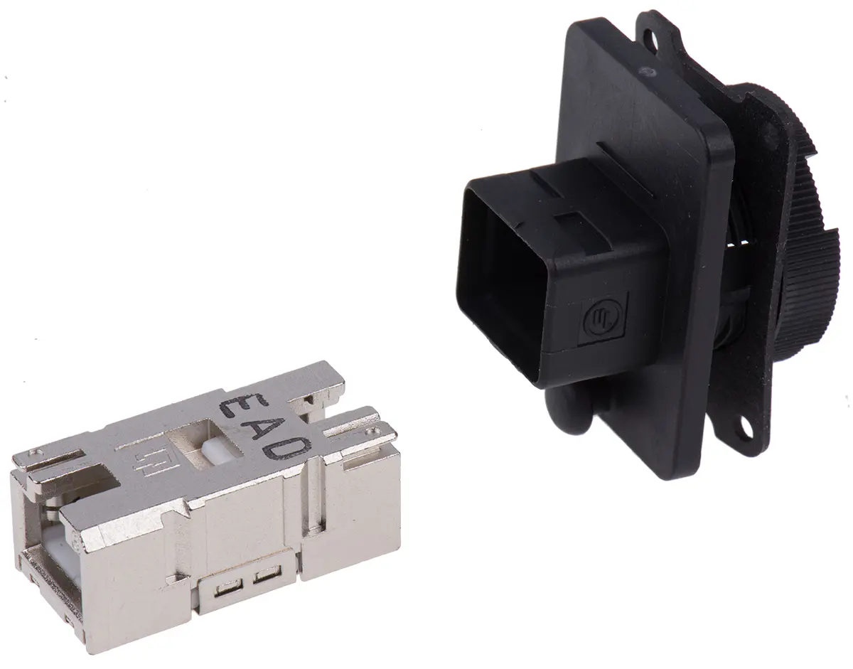 Produktfoto 1 von Weidmüller, IE-BS-V04P-RJ45-C RJ-Kupplung, RJ45, Typ STP, Gerade, Typ Kupplung