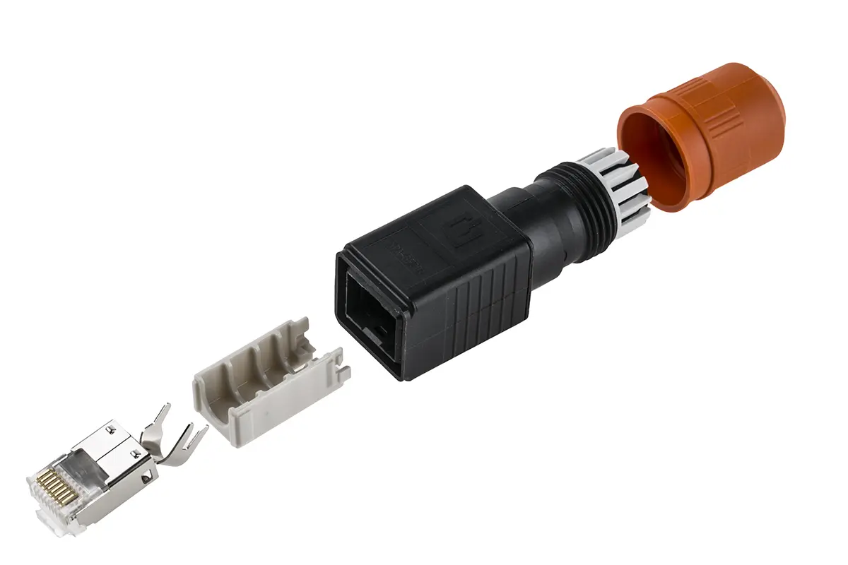 Produktfoto 1 von Weidmüller 1987236 Stecker RJ45-Steckverbinder, 1-Port Abgeschirmt Gerade