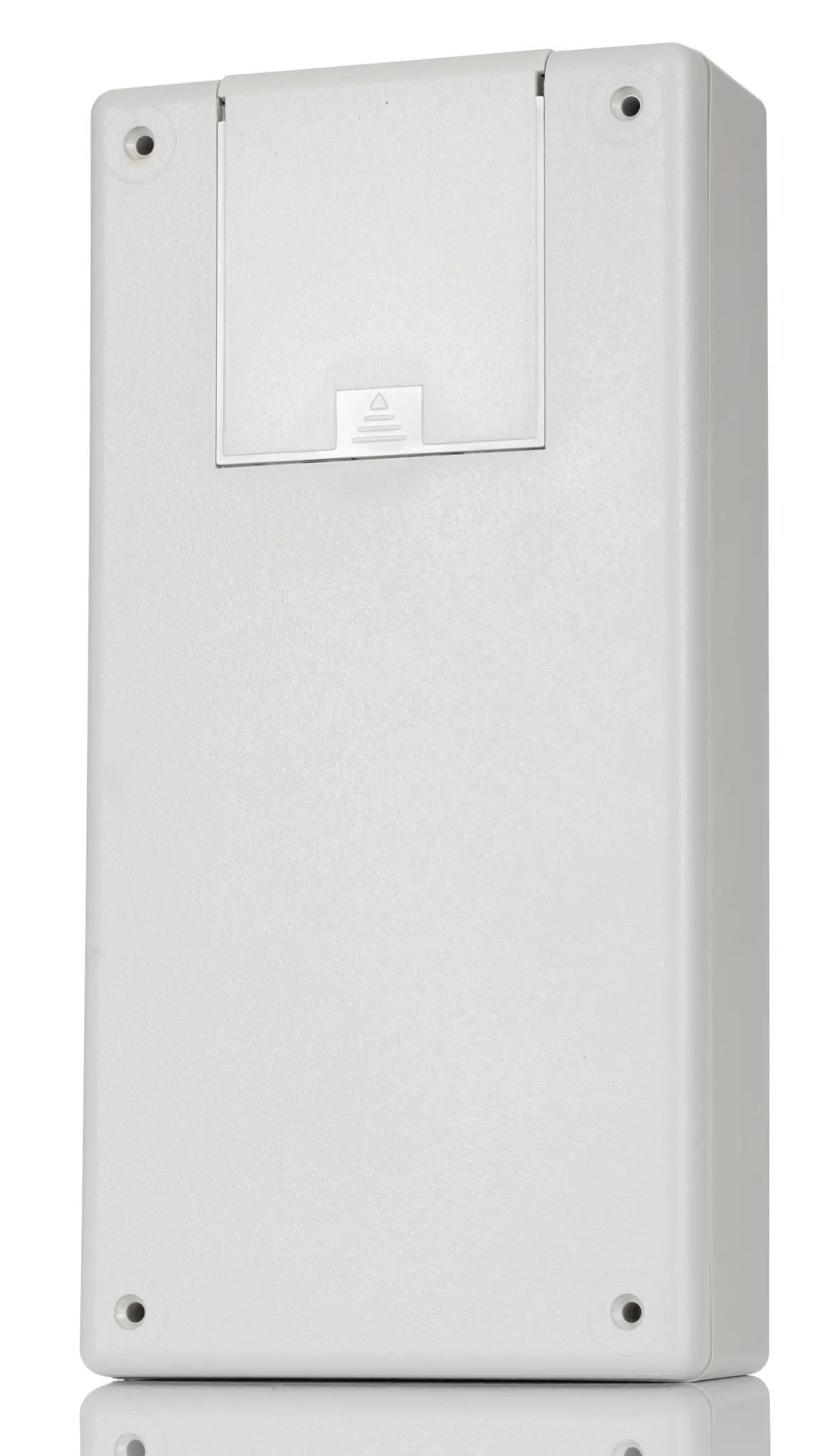 Produktfoto 1 von Hammond Serie 1599 Tragbares Gehäuse, ABS, 110 mm Eingebautes Batteriefach, 220 mm, H. 44.8 mm, Grau, IP54