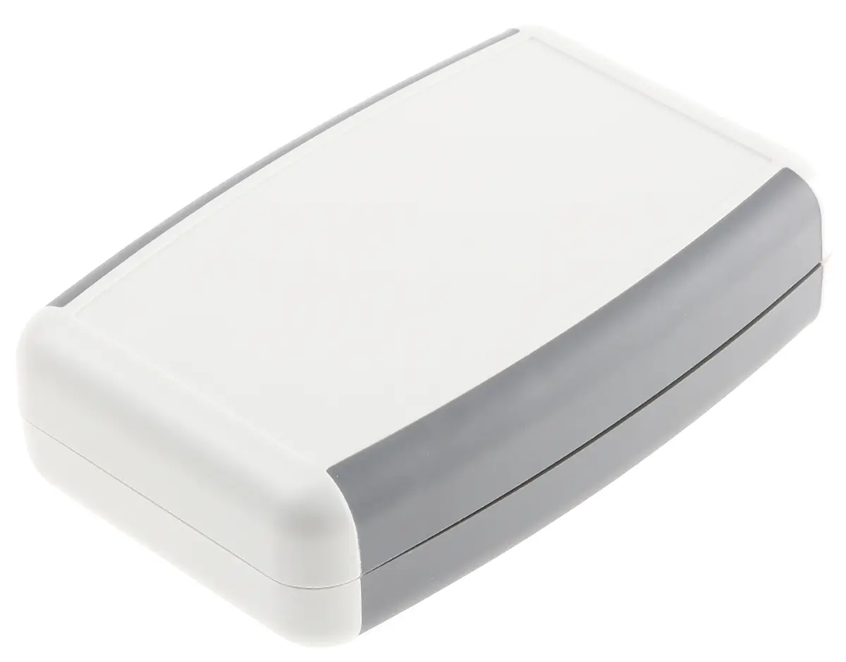Produktfoto 1 von Hammond Serie 1553 Tragbares Gehäuse, ABS, 79 mm, 117.2 mm, H. 32 mm, Grau, IP54