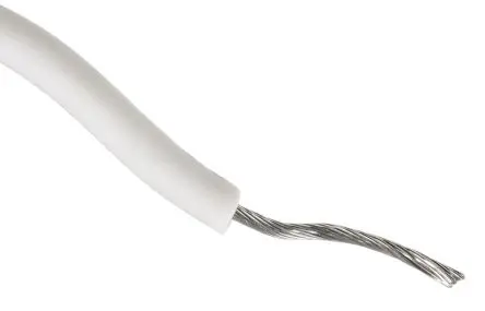 Produktfoto 1 von Alpha Wire Hookup Wire Silicone Schaltdraht 0.75 mm², 18 AWG 30 m Weiß Ø 0.137 Zoll 16 Litzen Silikongummi