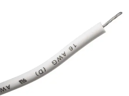 Produktfoto 1 von Alpha Wire Hookup Wire Silicone Schaltdraht 1.3 mm², 16 AWG 30 m Weiß, Rot, Schwarz Ø 6.45 mm 26 Litzen Silikongummi