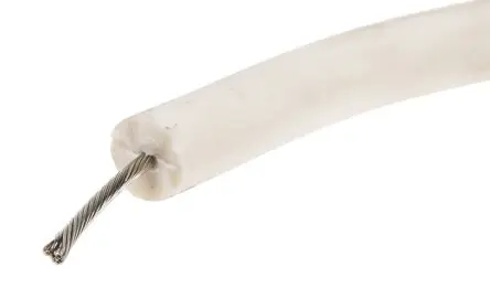 Produktfoto 1 von Alpha Wire Hookup Wire Silicone Schaltdraht 0.75 mm², 18 AWG 30 m Weiß Ø 0.241 Zoll 16 Litzen Silikongummi