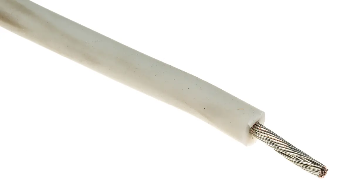 Produktfoto 1 von Alpha Wire Hookup Wire Silicone Schaltdraht 2.1 mm², 14 AWG 30 m Weiß, Rot, Schwarz Ø 4.17 mm 41 Litzen Silikongummi