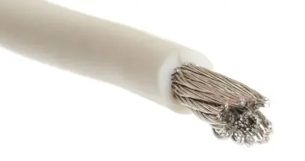 Produktfoto 1 von Alpha Wire Hookup Wire Silicone Schaltdraht 8.4 mm², 8 AWG 30 m Weiß Ø 0.259 Zoll 133 Litzen Silikongummi