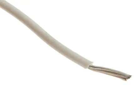 Produktfoto 1 von Alpha Wire Ecogen Ecowire Schaltdraht 0.33 mm², 22 AWG 305 m Weiß Ø 1.24 mm 7 Litzen Modifizierter Polyphenylen-Ether,