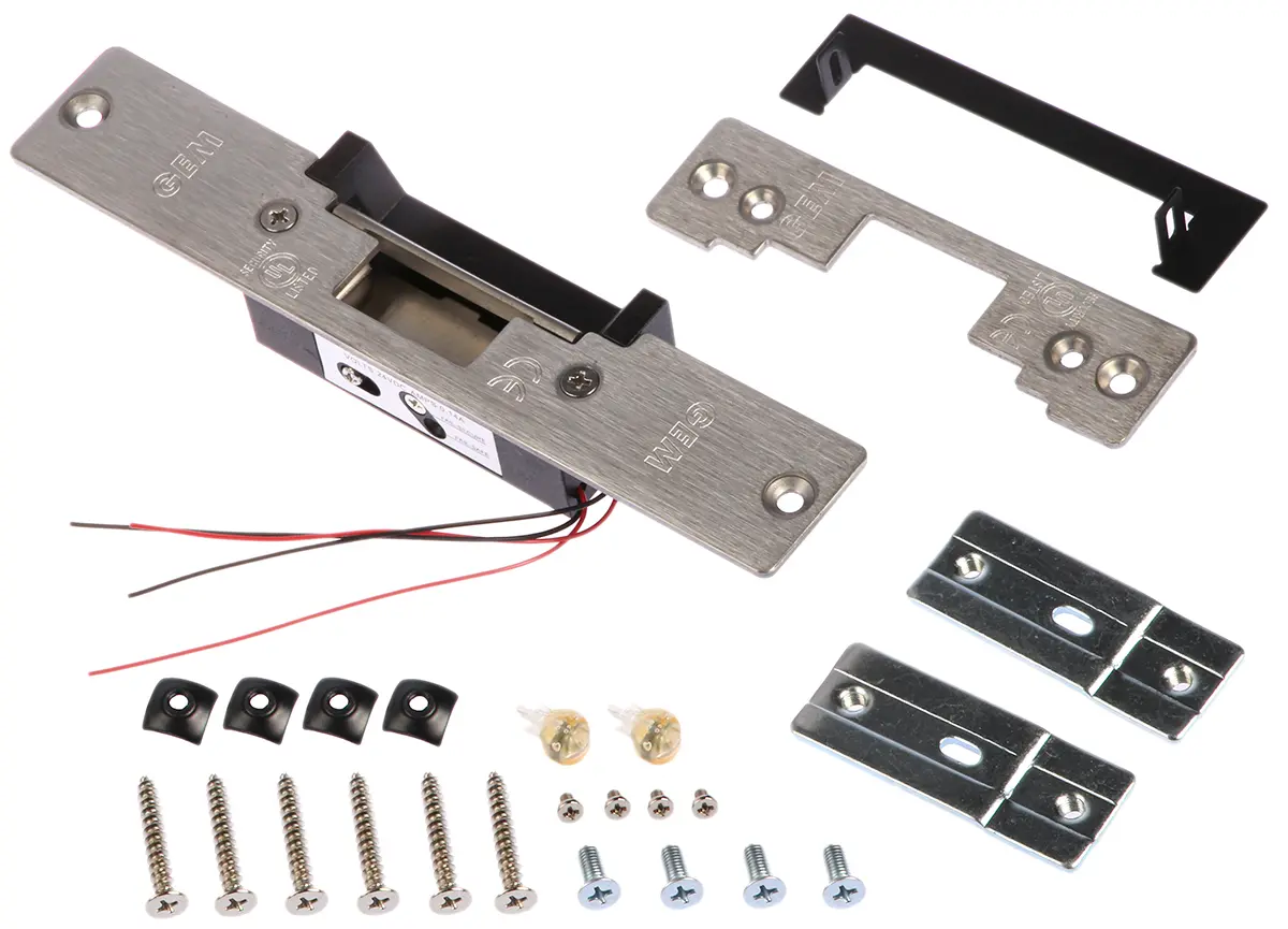 Produktfoto 1 von RS PRO Elektrischer Türöffner Elektrisch mit Ausfallsicherung, 12/24 V, 33 mm x 40 mm x 202 mm