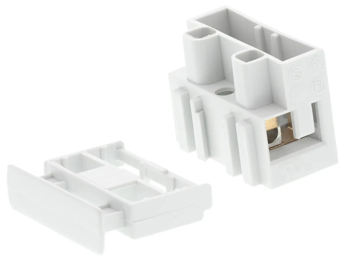 Produktfoto 1 von CAMDENBOSS CFTBN Messing Nylon Abgesicherter Anschlussklemmenblock 20A 1-polig Schraubbefestigung, Raster 16 mm 4 mm²