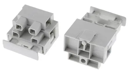Produktfoto 1 von CAMDENBOSS CFTBN Messing Nylon Abgesicherter Anschlussklemmenblock 20A 2-polig Schraubbefestigung, Raster 16 mm 4mm²
