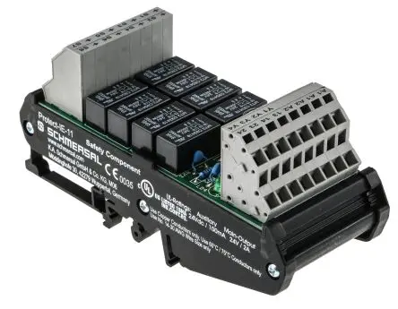 Produktfoto 1 von Schmersal PROTECT-IE Ausgangsmodul, 24V dc 2 Öffner / 6 Ausgänge / 1.7 W