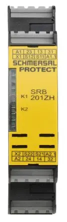 Produktfoto 1 von Schmersal SRB 201ZH Sicherheitsrelais 24V dc, 3 Sicherheitskontakte, 2 Hilfsschalter, Automatisch IEC/EN SIL IEC 61508