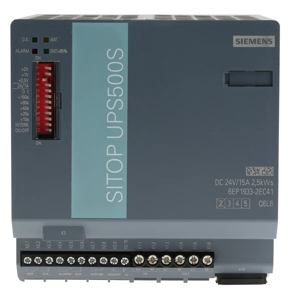 Produktfoto 1 von Siemens SITOP UPS500S -Kanal DIN-Schienen USV Stromversorgung 360W, 24V dc / 17.5A