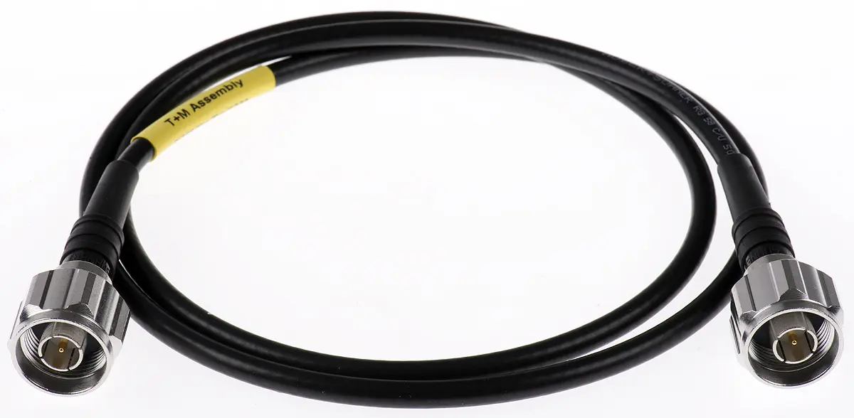 Produktfoto 1 von Huber+Suhner Messleitung Stecker / Stecker, Schwarz 1 m
