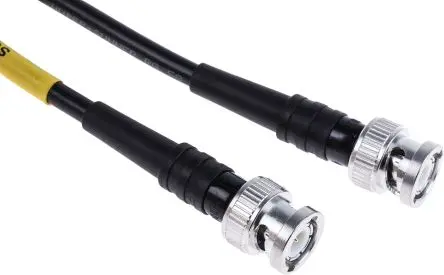 Produktfoto 1 von Huber+Suhner BNC-Messleitung Stecker / Stecker, Schwarz 1 m, 2.5kV