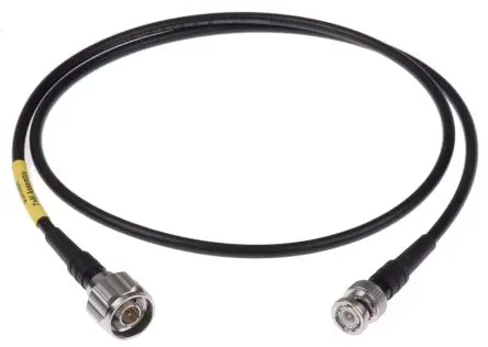 Produktfoto 1 von Huber+Suhner BNC-Messleitung Stecker / Stecker, Schwarz 1 m, 2.5kV