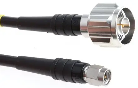 Produktfoto 1 von Huber+Suhner Messleitung Stecker / Stecker, Schwarz 1 m, 2.5kV